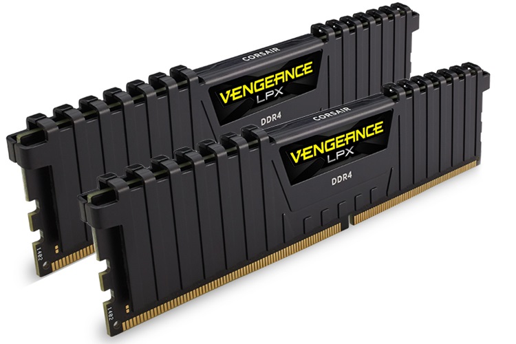 LSCorsair Vengeance LPX 16GB 2x8GB DDR4 2666MHz C16 Desktop Gaming Memory Black