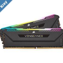 Corsair Vengeance RGB PRO SL 32GB 2x16GB DDR4 3600Mhz C18 Black Heatspreader Desktop Gaming Memory