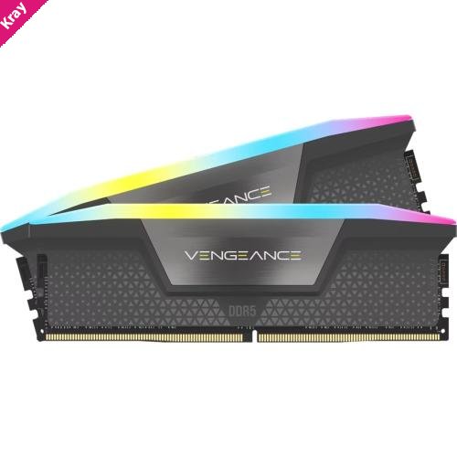 Corsair Vengeance RGB 32GB (2x16GB) DDR5 DRAM Up To 6000MT/s CL38 Memory Kit — GREY