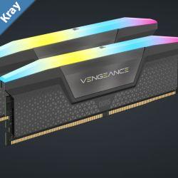Corsair Vengeance RGB 32GB 2x16GB DDR5 DRAM 6000MTs CL36 AMD EXPO  Intel XMP Memory Kit