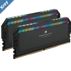 Corsair Dominator Platinum RGB 32GB 2x16GB DDR5 UDIMM 5200Mhz C40 1.25V Black Desktop PC Gaming Memory