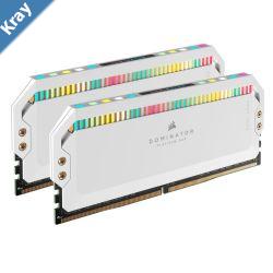 Corsair Dominator Platinum RGB 32GB 2x16GB DDR5 UDIMM 5600Mhz C36 1.25V White Desktop PC Gaming Memory