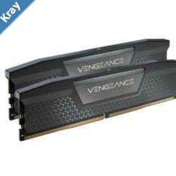 Corsair Vengeance 64GB 2x32GB DDR5 UDIMM 5200MHz C40 1.25V Desktop Gaming Memory Black