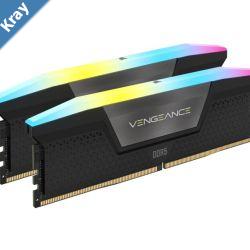 Corsair Vengeance 96GB 2x48GB DDR5 UDIMM 5600MHz C40 1.25V Desktop Gaming Memory Black