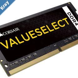 Corsair Value Select 8GB 1x8GB DDR4 SODIMM 2133MHz C15 1.2V Value Select Notebook Laptop Memory RAM