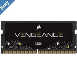 Corsair Vengeance 8GB 1x8GB DDR4 SODIMM 3200MHz CL22 1.2V Notebook Laptop Memory RAM