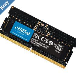 Crucial 16GB 1x16GB DDR5 SODIMM 4800MHz C40 1.1V Notebook Laptop Memory