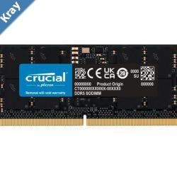 Crucial 24GB 1x24GB DDR5 SODIMM 5600MHz CL46 Notebook Laptop Memory