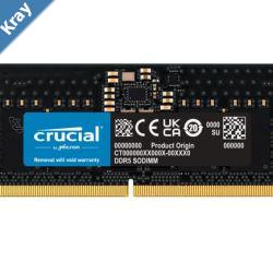 Crucial 8GB 1x8GB DDR5 SODIMM 5200MHz C42 1.1V Notebook Laptop Memory