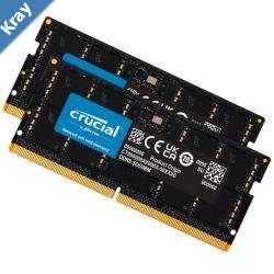 Crucial 64GB 2x32GB DDR5 SODIMM 4800MHz C40 1.1V Notebook Laptop Memory