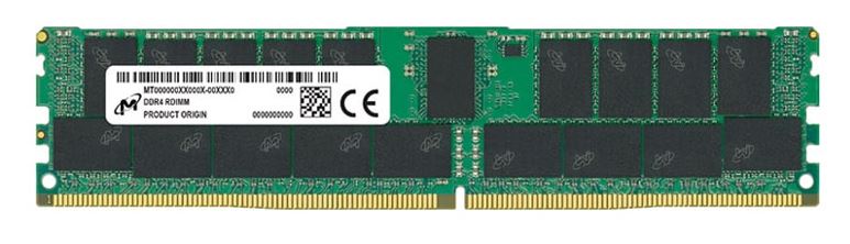 Micron 32GB 1x32GB DDR4 RDIMM 3200MHz CL22 2Rx4 ECC Registered Server Memory 3yr wty
