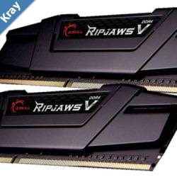 G.SKILL F43200C16D16GVKB 16GB 2 x 8GB PC425600  DDR4 3200 Mhz Timings 16181838 Voltage 1.35V RipjawsV