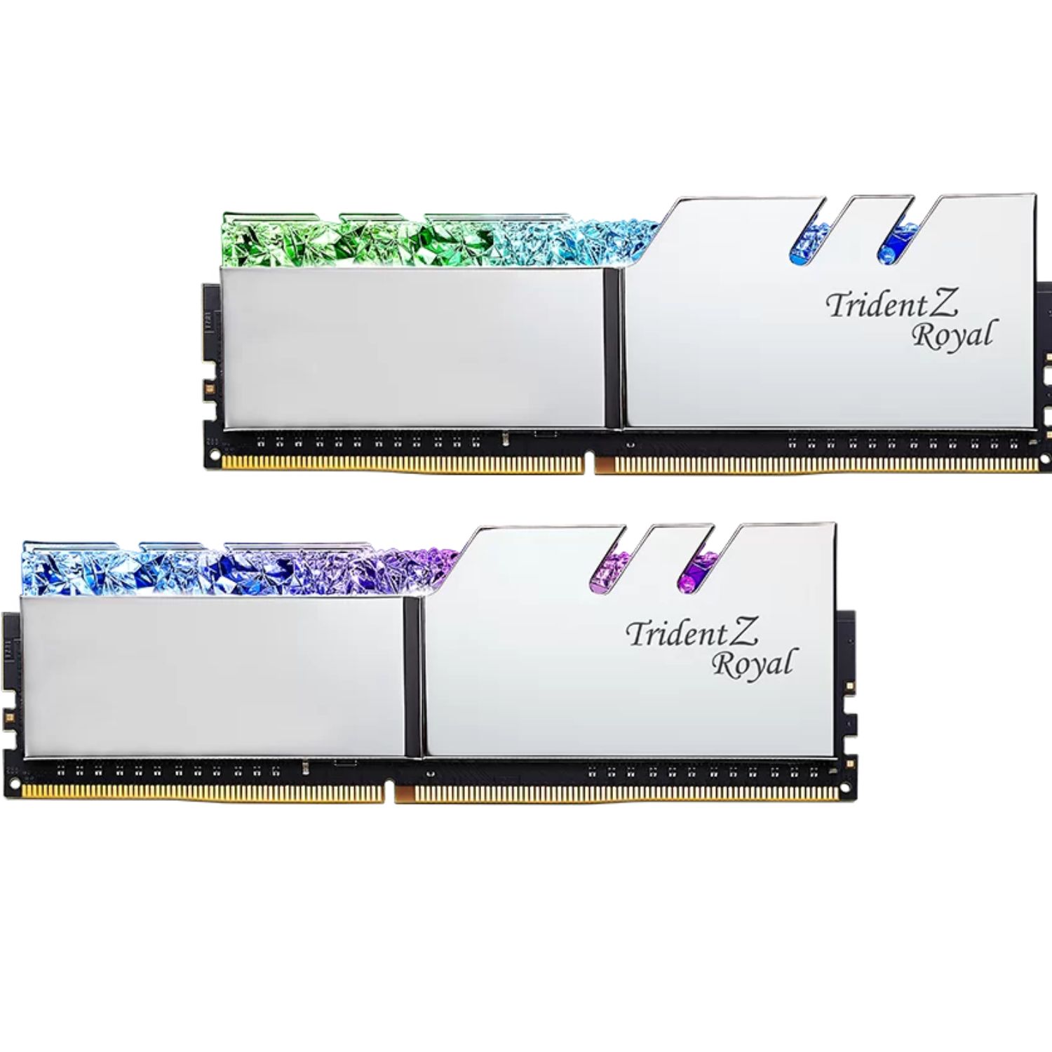 G.SKILL F43600C18D16GTRS 16GB 2 x 8GB PC428800  DDR4 3600 Mhz Timings 18222242 Voltage 1.35V TZ Royal Silver