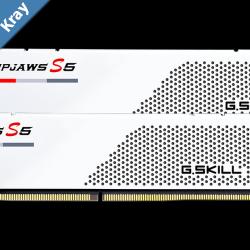 G.SKILL F55200J3636C16GX2RS5W 32GB 2 x 16GB DDR5 5200 MTs Timings 36363683 Voltage 1.2V Ripjaws S5