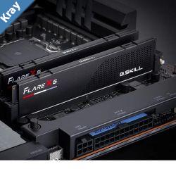 G.SKILL F55600J3636C16GX2FX5 32GB 2 x 16GB DDR5 5600 MTs Timings 36363689 Voltage 1.2V Flare X5