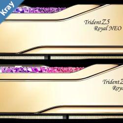 G.SKILL F56000J2836F48GX2TR5NG 48GB  2 x 48GB DDR5 6000 MTs Timings 36363696 Voltage 1.35V EXPOTrident Z5 Royal Neo