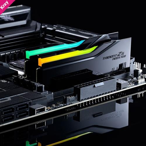 G.SKILL F5-6000A3636F16GX2-TZ5NXRK 32GB (2 x 16GB)/ DDR5 6000 MT/s/ Timings 36-36-36-76/ Voltage 1.35V/ TZ5 Neo X RGB AMD EXPO ™ Ultra Low Latency