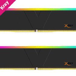 V-Color DDR5 32GB (16GBx2) 6000MHz MANTA XSKY RGB U-DIMM 1.25V (BLACK)