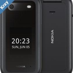 Nokia 2660 Flip 4G 128MB  Black 1GF012HPA1A01AU STOCK 2.8 48MB128MB 0.3MP Dual SIM 1450mAh Removable 2YR