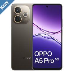 OPPO A5 Pro 5G 256GB  Mocha Brown CPH2695AU BROWNAU STOCK 6.67 HD 120Hz 8GB256GB 50MP8MP Dual SIM 5800mAhIP65 2 Years Warranty