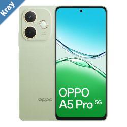 OPPO A5 Pro 5G 256GB  Olive Green CPH2695AU GREENAU STOCK 6.67 HD 120Hz 8GB256GB 50MP8MP Dual SIM 5800mAhIP65 2 Years Warranty