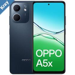OPPO A5x 4G 128GB  Midnight Blue CPH2725AU BLUEAU STOCK 6.67 HD 60Hz 4GB128GB 32MP5MP Dual SIM 6000mAhIP65 2 Years Warranty