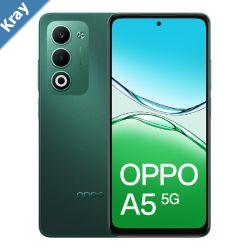OPPO A5 5G 128GB  Aurora Green CPH2735AU GreenAU STOCK 6.67 HD 120Hz 4GB128GB 50MP8MP Dual SIM 6000mAhIP65 2 Years Warranty