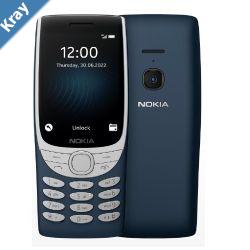 Nokia 8210 4G 128MB  Blue 16LIBL21A06AU STOCK 2.8 48MB128MB 0.3MP Dual SIM 1450mAh Removable 2YR