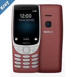 Nokia 8210 4G 128MB  Red 16LIBR21A06AU STOCK 2.8 48MB128MB 0.3MP Dual SIM 1450mAh Removable 2YR