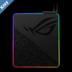 ASUS ROG Balteus QI Gaming Mouse Pad NH01 370x320x7.9mm Wireless Charging LED Indicator 15Zone Aura Sync Portrait Hard Surface