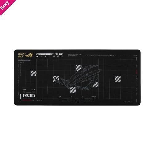 ASUS ROG SCABBARD II XXL Edition 20 Gaming Mouse Pad, Extended Size (900x400mm) Water/Oil/Dust Repellent, Anti-Fray, Soft Cloth Surface