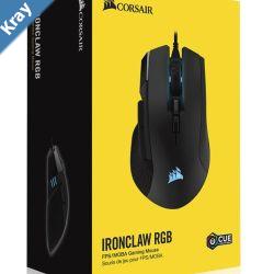 Corsair IRONCLAW RGB FPSMOBA 18000 DPI Gaming Mouse
