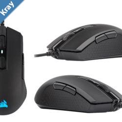 Corsair M55 RGB PRO Ambidextrous MultiGrip Gaming Black Mouse 20012400 DPI ICUE Software. 2 Years Warranty