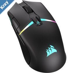 CORSAIR Night Sabre WIRELESS Slipstream 26K DPI QuickStrike Button. up to 100hrs Battery and Fast Recharge. Black RGB Gaming Mice
