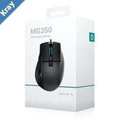DeepCool MG350 FPS Gaming Mouse 16000 DPI Optical Sensor Pixart PAW 3335 400 IPS SelfAdjusting FPS 8 Programmable Buttons Omron Micro Switches