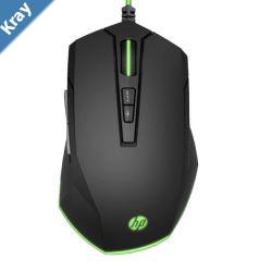 HP Pavilion 200 Gaming Mouse  USB Optical Sensor 3200 DPI 12 RGB Modes 5 Customizable Buttons Ergonomic Comfort Light Weight 120g for Laptop PC Mac