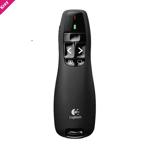 Logitech R400 Wireless Presenter, 15m Range, Red laser pointer Battery indicator Plug-and-play wireless receiver (LS)