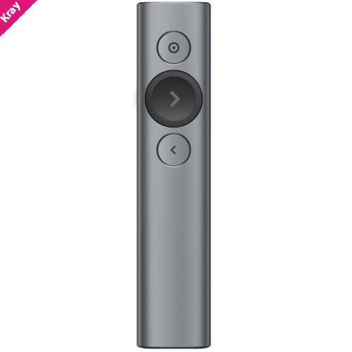 (LS)Logitech Spotlight Presentation Remote Slate 2.4GHz dual Connectivity Bluetooth or USB 30m Range LED 3D accelerometer & Gyrpscope 1 year wty