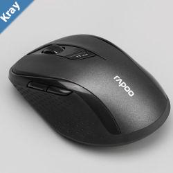 RAPOO M500 MultiMode Silent Bluetooth 2.4Ghz 3 device Wireless Optical Mouse  Simultaneously Connect up to 3 Devices Windows Compatible