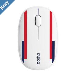 LS RAPOO Multimode wireless Mouse  Bluetooth 3.0 4.0 and 2.4G Fashionable and portable removable cover Silent switche 1300 DPI England  world cu