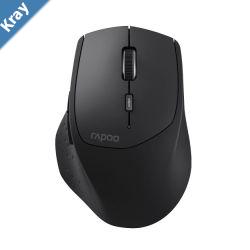 RAPOO MT550L MultiMode Wireless Ergonomic Optical Mouse 7 evels adjustable DPI Smart Switch up to 5 devices Ideal for Desktop PC Notebook