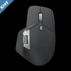 RAPOO MT760L BLACK Multimode Wireless Mouse Switch between Bluetooth 3.0 5.0 and 2.4G adjust DPI from 600 to 3200