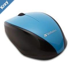 Verbatim MultiTrac Blue Mouse Blue LED Wireless Optical