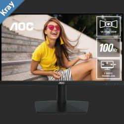 AOC 21.45100Hz 1920  1080 FHD VGA  1 HDMI 1.4  1 AdaptiveSync 3Sided Frameless Low Blue Mode Office POS Business Uni Home Monitor