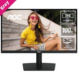 AOC 23.8' 120Hz IPS Monitor: 1080p IPS, 120Hz refresh, 1ms MPRT, 250 nits, 178° view, HDMI/VGA, sRGB 118%, tilt adjustable, VESA mountable