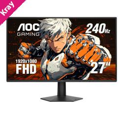 AOC 27G50Z, 27', IPS, FHD 1920x1080, 240Hz, 0.5ms, 300nits, DisplayPort 1.4, HDMI 2.0, VESA mount