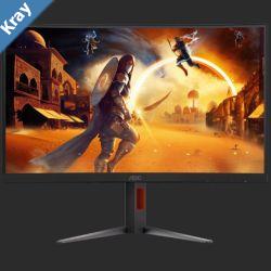 AOC 27 2K Curved 0.5ms 180Hz 2560x 1440 Adaptive Sync HDMI 2.0  1DisplayPort 1.4  1 Gaming Monitor