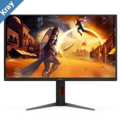AOC 26.5 QDOLED 25601440280Hz 0.03ms 1000cdm HDR DCIP3 99 sRGB 100 1.07B colors DP1.4 HDMI2.1 USB 3.24 VESA 100100 130mm