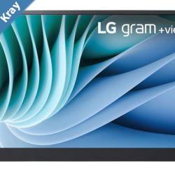LG Gram View 16 Portable Monitor WQXGA 2K 2560x1600 1610 2xUSBC Auto Rotate Tilt Pivot Power Delivery DisplayPort AntiGlare Alternate Mode 670g