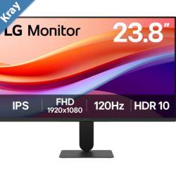 LG 24 FHD 1920 x 1080 169 IPS 120Hz DSub  HDMI HDR10 External PowerHDMI cable only 3yrs Montior